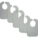 Grey Baby Bibs (pack Of 5) Ls_0183