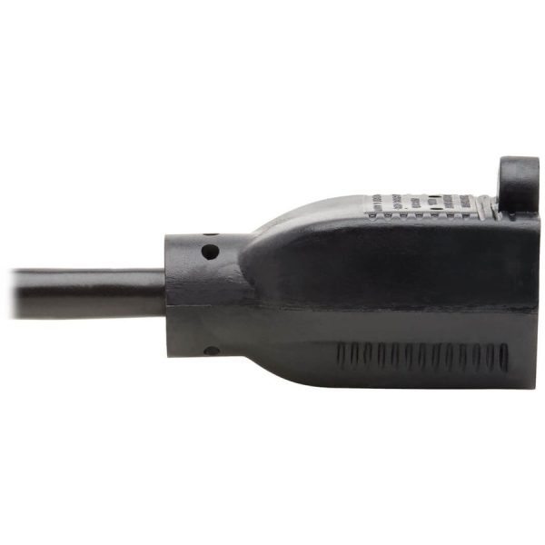 Eaton Tripp Lite Series Power Extension Cord, Right-Angle NEMA 5-15P to NEMA 5-15R - 10A, 120V, 18 AWG, 15 ft. (4.57 m), Black - Image 3