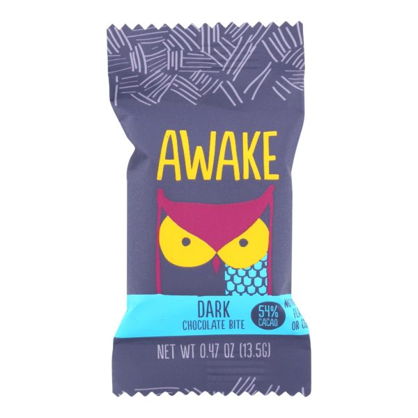 Awake Chocolate - Bites Dark Chocolate - Case of 50 - 0.47 Ounces - Image 3
