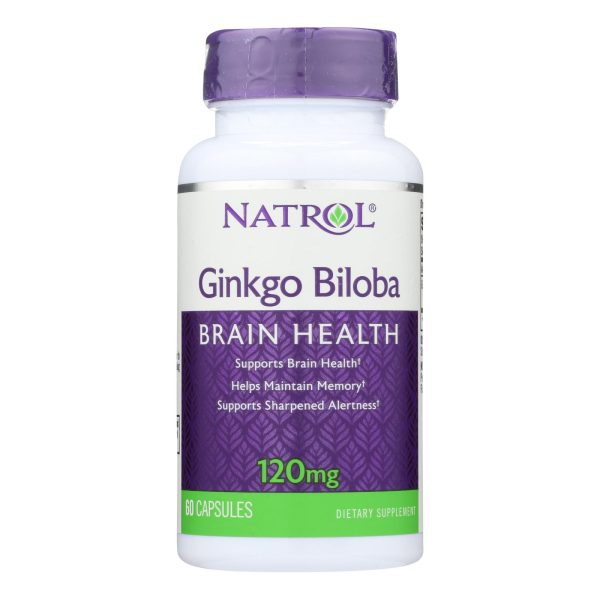 Natrol Ginkgo Biloba - 120 mg - 60 Capsules - Image 3
