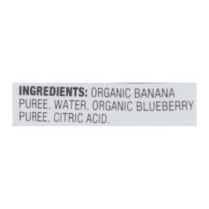 Earth's Best Organic Banana Blueberry Baby Food Puree - Stage 2 - Case of 12 - 4 oz.