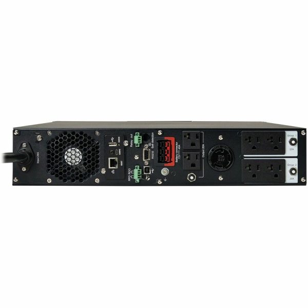 Eaton Tripp Lite Series SmartOnline 3000VA 2700W 120V Double-Conversion UPS - 7 Outlets, Extended Run, Network Card Included, LCD, USB, DB9, 2U Rack/Tower - Image 4