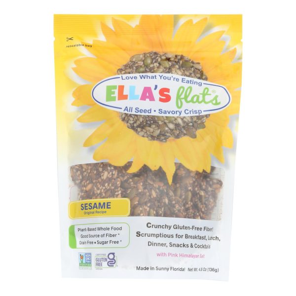 Ella's Flats - Crisp All Seed Sesame - Case of 6-4.8 OZ - Image 2