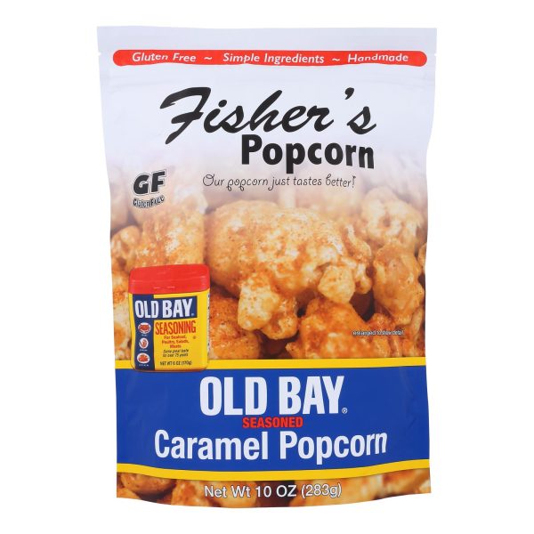 Fisher's Popcorn - Popcorn Caramel Old Bay - Case of 6 - 10 OZ - Image 2