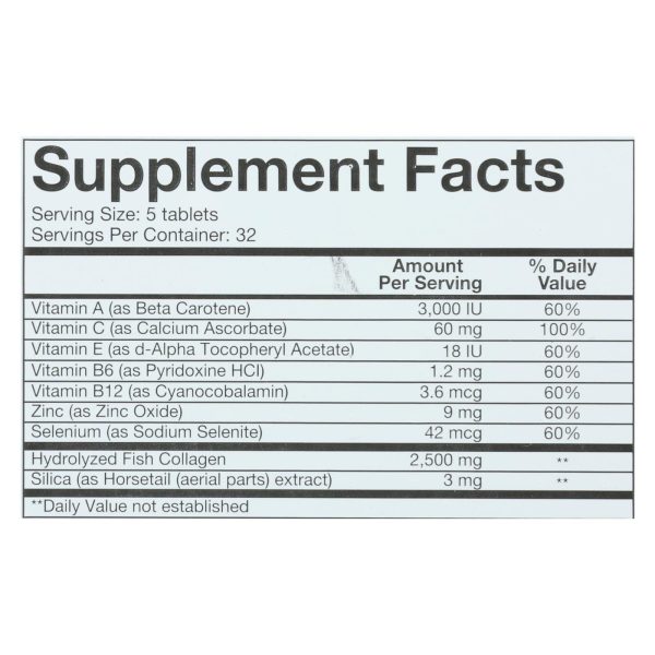 Youtheory Marine Collagen - Type 1 and 3 - Advanced Formula - 160 Tablets - Image 2