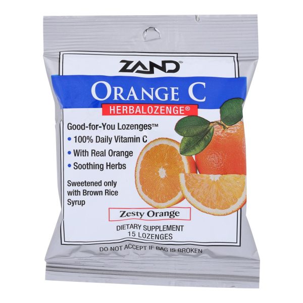 Zand HerbaLozenge Orange C Natural Orange - 15 Lozenges - Case of 12 - Image 3