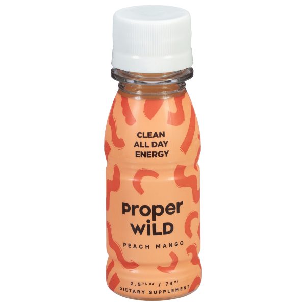 Proper Wild - Energy Shot Peach Mango - Case of 12-2.5 Fluid Ounces - Image 2