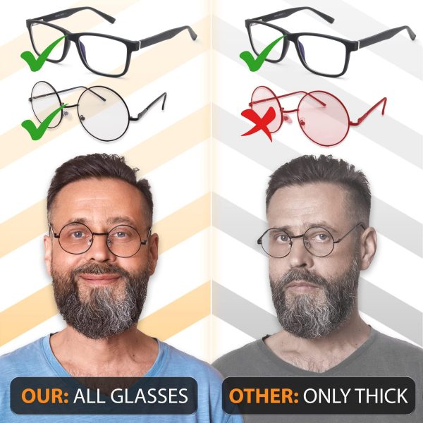 SIGONNA Glasses Strap Holder   No Tail Eyeglass Strap Cord String   Adjustable Eye Glasses Holders Around Neck Head   Eyeglasses Strap Lanyard   Sunglasses Glasses Strap for Men Women   2 Pcs - Image 5