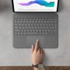 Logitech Combo Touch Keyboard/Cover Case for 12.9" Apple, Logitech iPad Pro (5th Generation) Tablet - Oxford Gray - Image 4