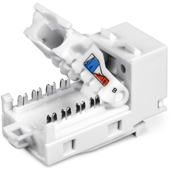 TRENDnet Cat6 Keystone Jack, 25-Pack Bundle, 90° Angle Termination, Compatible With Cat5, Cat5e, Cat6 Cabling, Color-Coded Labeling, Gold-Plated Contacts, Tool-less Design, White, TC-K25C6 - Image 8