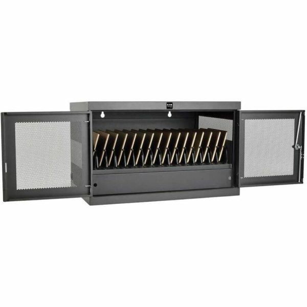 Eaton Tripp Lite Series 16-Device USB Charging Station Cabinet with Sync for iPad and Android Tablets, Wall-Mount and Cart Options, Black - Image 3