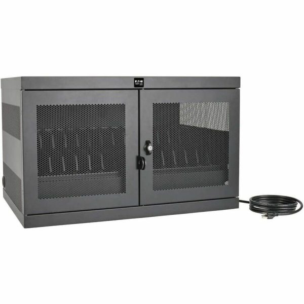 Eaton Tripp Lite Series 16-Device USB Charging Station Cabinet with Sync for iPad and Android Tablets, Wall-Mount and Cart Options, Black - Image 6