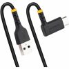 StarTech.com 3ft (1m) USB A to C Charging Cable Right Angle, Heavy Duty Fast Charge USB-C Cable, Durable and Rugged Aramid Fiber, 3A - Image 5