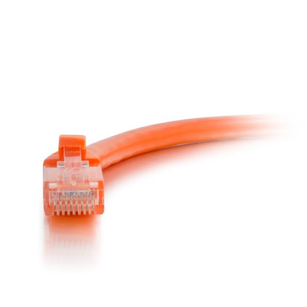 C2G 1ft Cat6a Snagless Unshielded (UTP) Ethernet Cable - Cat6a Network Patch Cable - PoE - Orange - Image 2