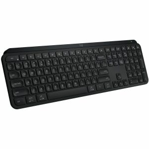 Logitech MX Keys S Wireless Keyboard, Low Profile, Fluid Precise Quiet Typing, USB C Rechargeable, Black
