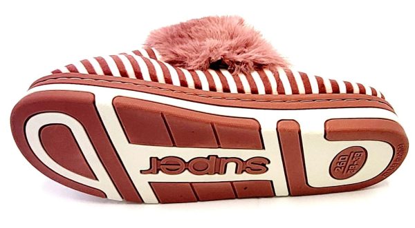 Women's Knit and Faux Fur Pink Comfort House Shoes Slippers 7.5 US size - Image 3