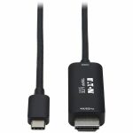 Eaton Tripp Lite Series USB-C to HDMI Active Adapter Cable (M/M), 4K 60 Hz, HDR, HDCP 2.2, DP 1.2 Alt Mode, Black, 3 ft. (0.9 m)