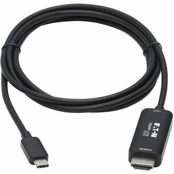Eaton Tripp Lite Series USB-C to HDMI Active Adapter Cable (M/M), 4K 60 Hz, HDR, HDCP 2.2, DP 1.2 Alt Mode, Black, 3 ft. (0.9 m) - Image 2