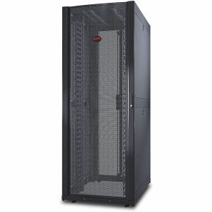 [TAA, BAA_COTS] APC NetShelter SX, Networking Rack Enclosure, 42U, Black, 1991H x 750W x 1070D mm with Casters, Feet, Vertical Cable Managers, Side Panels