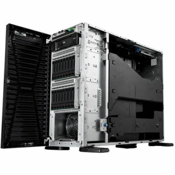 HPE SMART CHOICE ProLiant ML110 G11 4.5U Tower Server - 1 x Intel Xeon Silver 4410Y 2 GHz - 32 GB RAM - 960 GB SSD - (2 x 480GB) SSD Configuration - Serial ATA, Serial Attached SCSI (SAS) Controller - Image 2