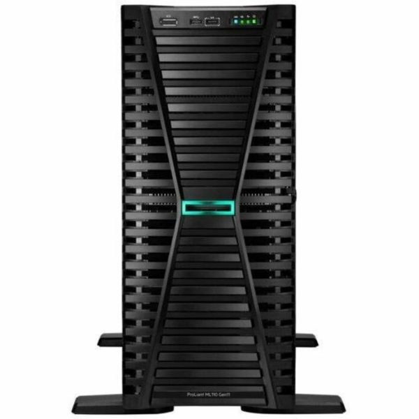 HPE SMART CHOICE ProLiant ML110 G11 4.5U Tower Server - 1 x Intel Xeon Silver 4410Y 2 GHz - 32 GB RAM - 960 GB SSD - (2 x 480GB) SSD Configuration - Serial ATA, Serial Attached SCSI (SAS) Controller - Image 7