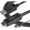 StarTech.com 6ft (2m) HDMI to DisplayPort Cable 4K 30Hz - Active HDMI 1.4 to DP 1.2 Adapter Cable with Audio - USB Powered Video Converter - Image 5