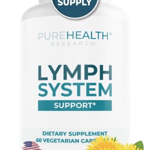 PureHealth Research Lymph System Support Supplement; Lymphatic Drainage Supplement with Dandelion