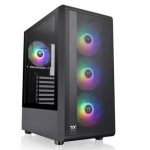 S200 Plus TG ARGB case Black