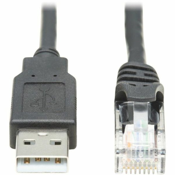 Eaton Tripp Lite Series USB-A to RJ45 Rollover Console Cable (M/M) - Cisco Compatible, 250 Kbps, 15 ft. (4.57 m), Black