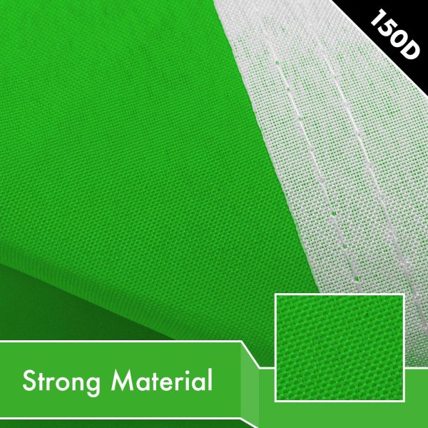 Solid Lime Green Color Flag 3x5 Ft 2-Pack Printed 150D Polyester By G128 - Image 4