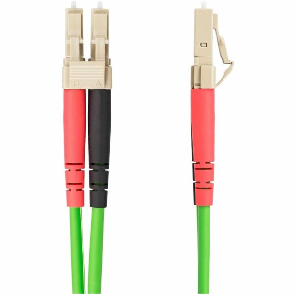 StarTech.com 3m (9.8ft) LC to LC (UPC) OM5 Multimode Fiber Optic Cable, 50/125µm Duplex Zipcord, 40G/100G, LSZH Fiber Jumper Cord - Image 2
