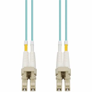 AddOn 5m LC (Male) to LC (Male) Aqua OM4 Duplex Fiber OFNR (Riser-Rated) Patch Cable