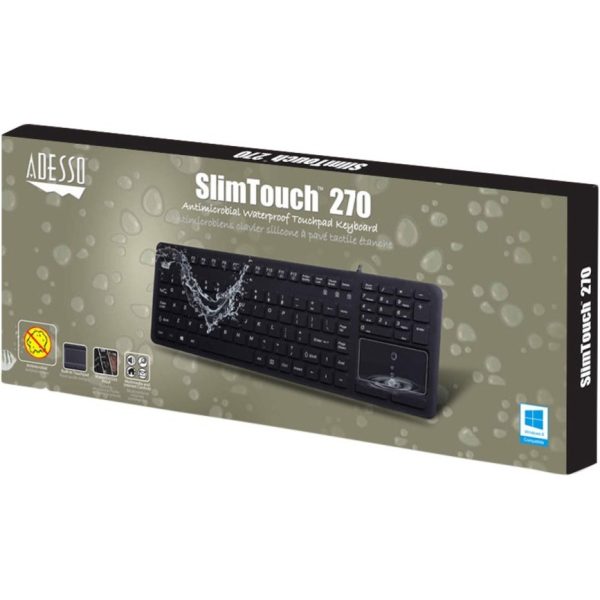 Adesso Antimicrobial Waterproof Touchpad Keyboard - Image 5