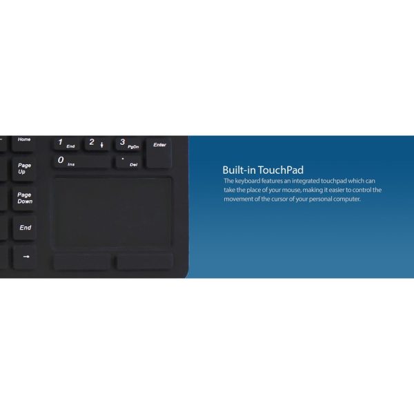Adesso Antimicrobial Waterproof Touchpad Keyboard - Image 6
