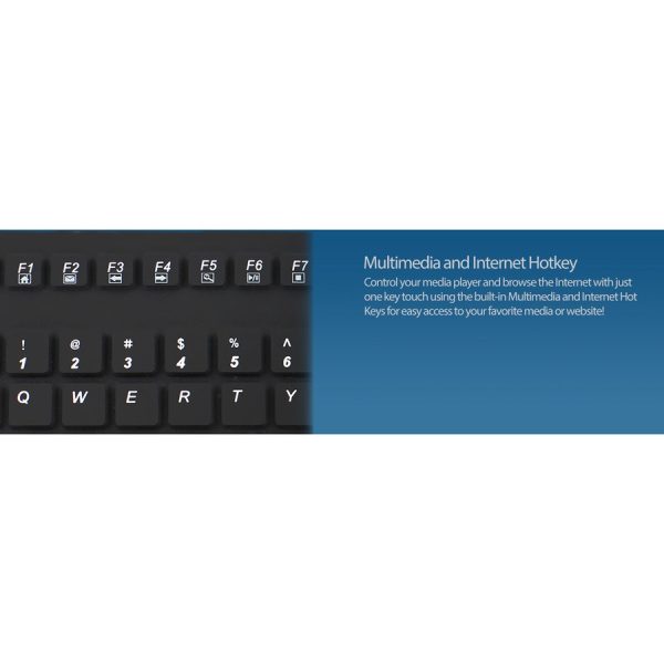 Adesso Antimicrobial Waterproof Touchpad Keyboard - Image 8