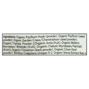Organic India - Psyllium Organic Prebiotic/Probiotic Cinnamon - Case of 12 - 10 Ounces