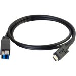 C2G 6ft (1.8m) USB 3.0 (USB 3.1 Gen 1) USB-C to USB-B Cable M/M - Black