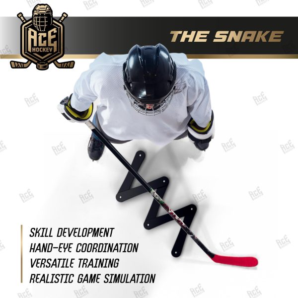 ACE HOCKEY Lightweight Stickhandling Training Aid   Snake Equipment for Puck Control Street Hockey Training Reaction Time and Coordination Durable Portable and Adjustable - Image 5