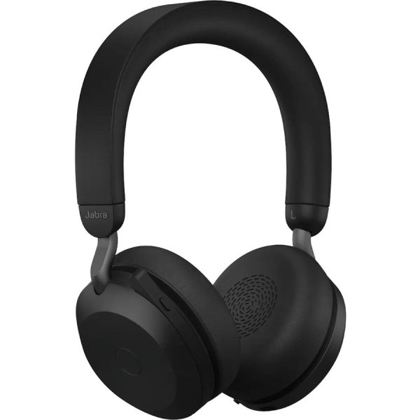 Jabra Evolve2 75 Wireless On-ear Stereo Headset - USB-C - For MS Teams - Black - Binaural - Ear-cup - 3000 cm - Bluetooth - 20 Hz to 20 kHz - MEMS Technology Microphone - Noise Cancelling - Image 4