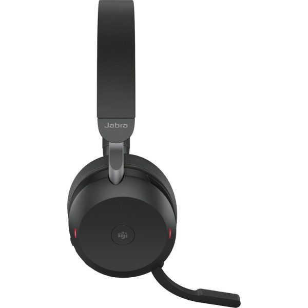 Jabra Evolve2 75 Wireless On-ear Stereo Headset - USB-C - For MS Teams - Black - Binaural - Ear-cup - 3000 cm - Bluetooth - 20 Hz to 20 kHz - MEMS Technology Microphone - Noise Cancelling - Image 13