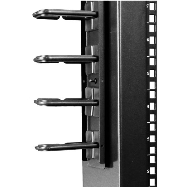 StarTech.com Vertical Cable Organizer with D-Ring Hooks - Vertical Cable Management Panel - 20U - 2.8ft. - Image 8