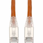 AddOn 3ft Orange CAT 6 Shielded PVC Ethernet Cable Snagless Bubble Boot RJ-45 M/M