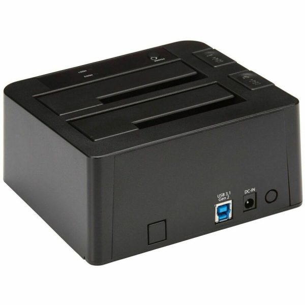 StarTech.com Dual-Bay USB 3.1 to SATA Hard Drive Docking Station, 2.5/3.5" SATA I/II/III, SSD/HDD Dock, USB Hard Drive Bay, Top-Loading - Image 6