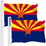 Arizona AZ State Flag 3x5 Ft 2-Pack 150D Printed Polyester By G128