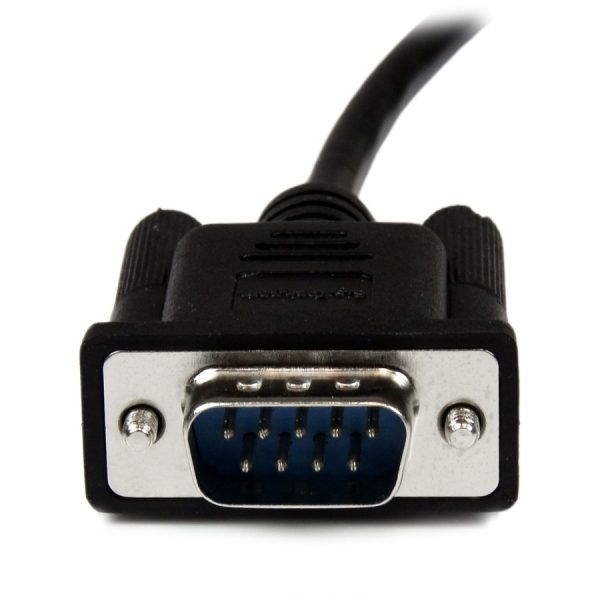 StarTech.com 1m Black DB9 RS232 Serial Null Modem Cable F/M - Image 5
