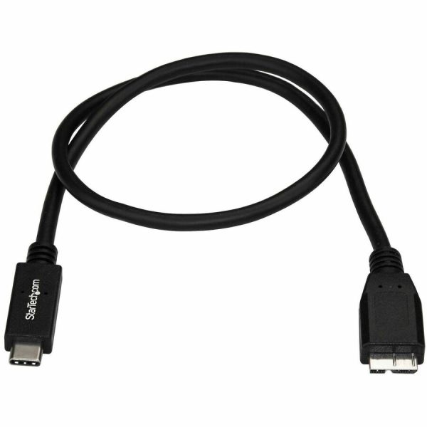 StarTech.com 0.5m USB C to Micro USB Cable - M/M - USB 3.1 Cable (10Gbps) - USB 3.1 Type C to Micro USB Type B Cable - Image 3