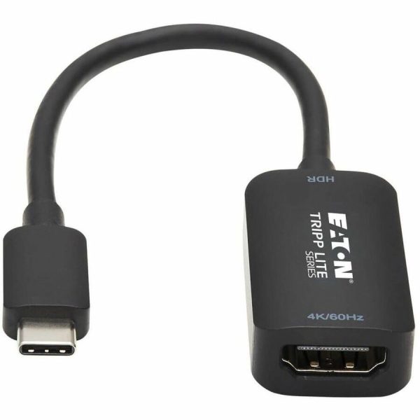 Eaton Tripp Lite Series USB-C to HDMI Active Adapter Cable (M/F), 4K 60 Hz, HDR, 4:4:4, DP 1.2 Alt Mode, HDCP 2.2, Black, 6 in. (15.2 cm) - Image 3