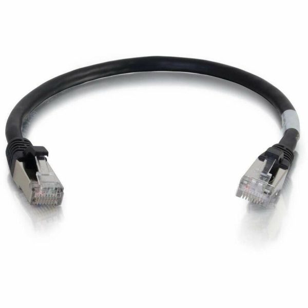 C2G-1ft Cat6 Snagless Shielded (STP) Network Patch Cable - Black - Image 3