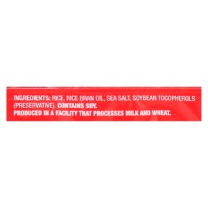 Ka'Me Rice Crackers - Original - Case of 12 - 3.5 oz.
