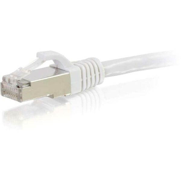 C2G-35ft Cat6 Snagless Shielded (STP) Network Patch Cable - White - Image 2